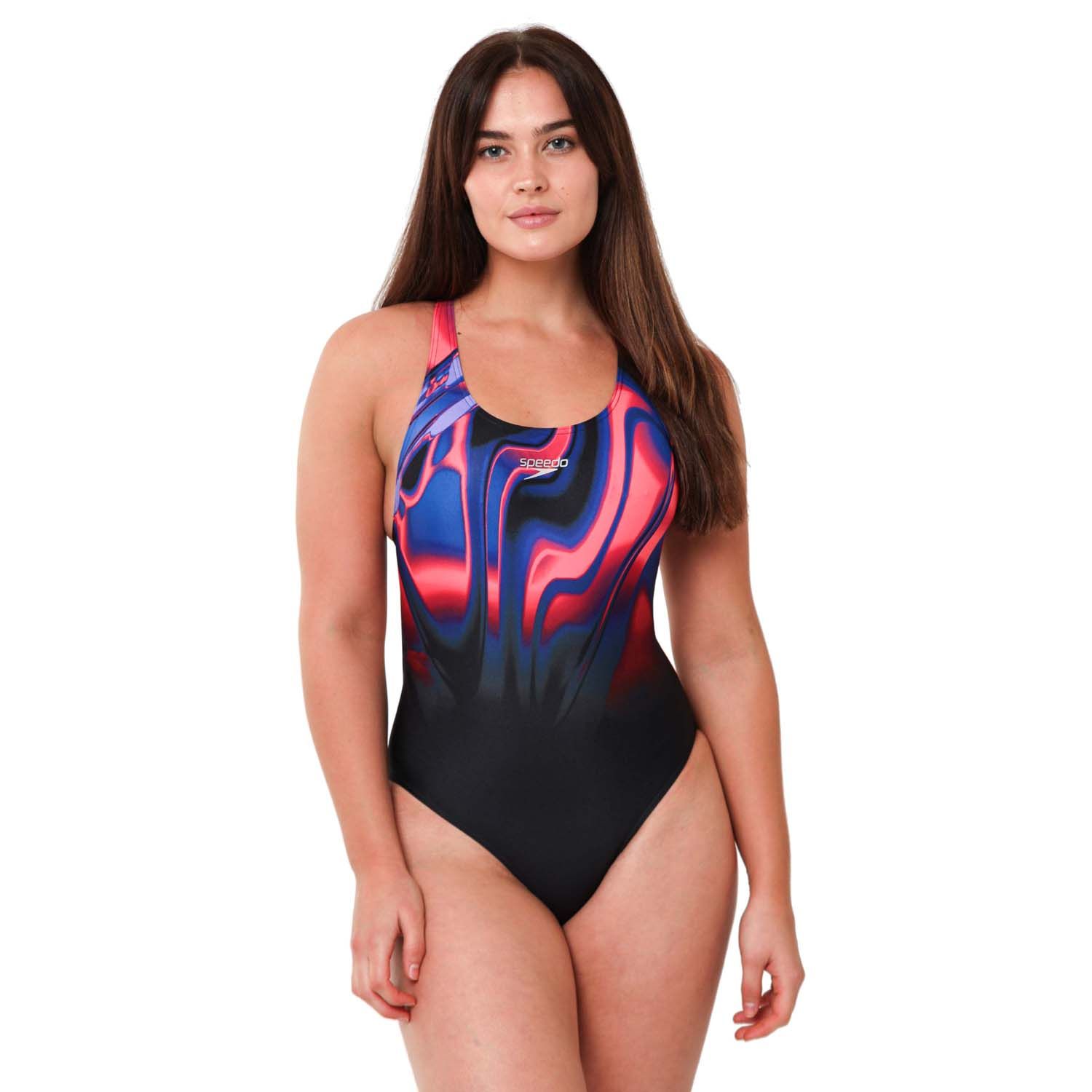 Womens Placement Digital Powerback Swimsuit