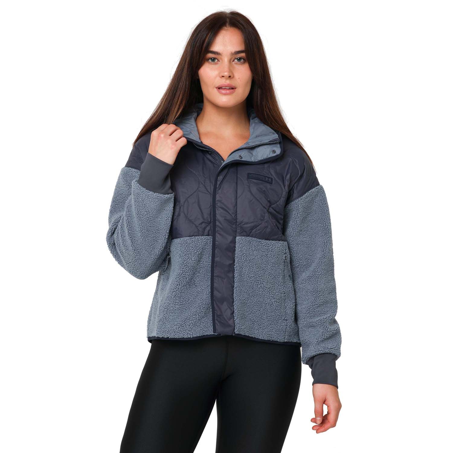 Under Armour Womens UA Mission Insulate Jacket in Grey