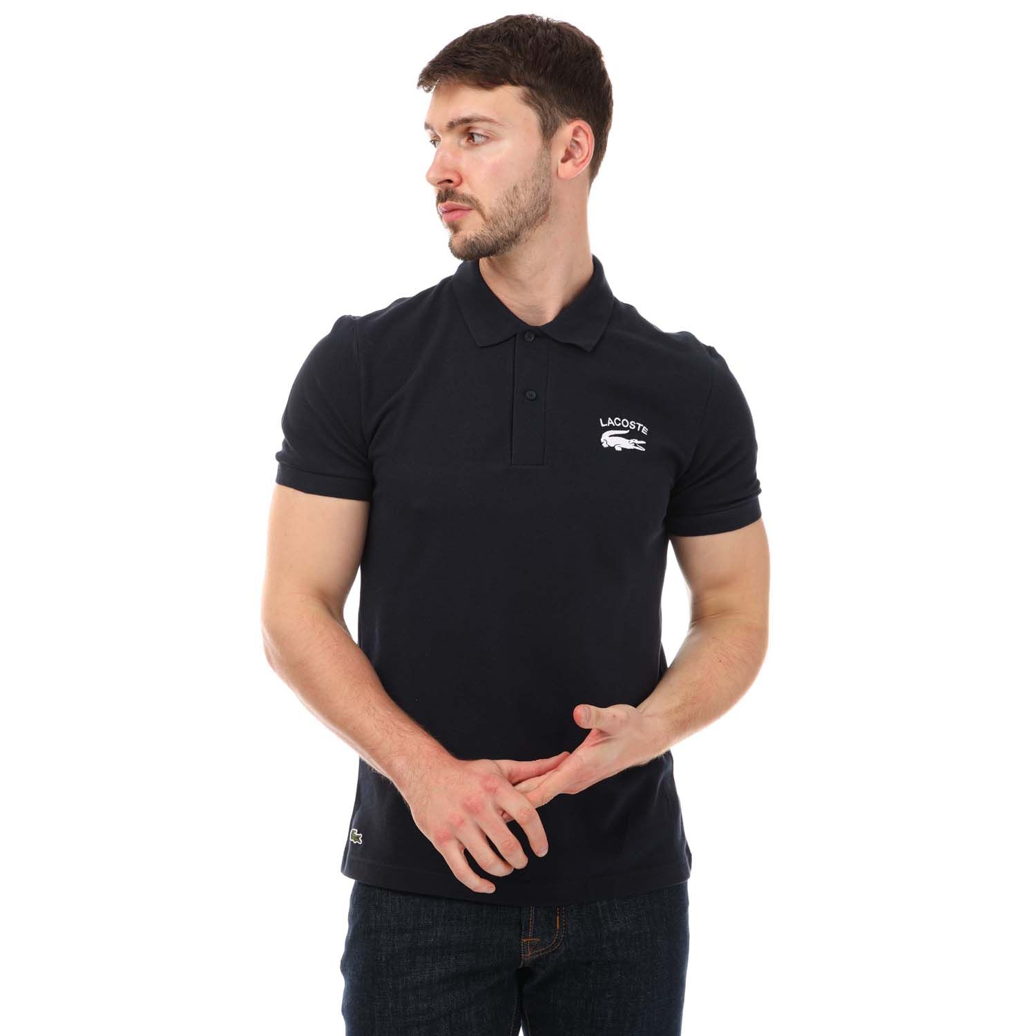 Regular Fit Branded Stretch Cotton Polo Shirt