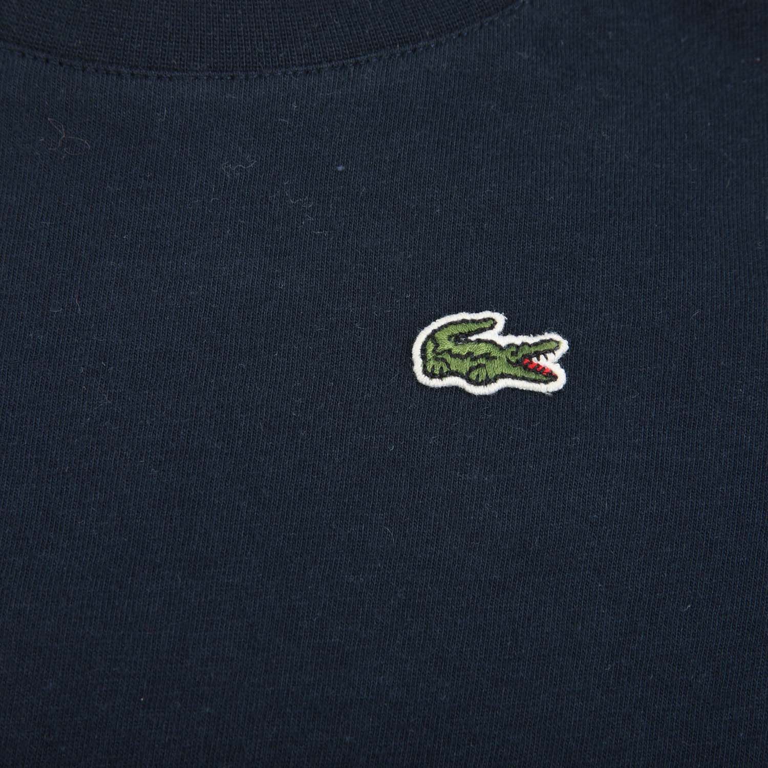 Navy Lacoste Boys Crew Neck Cotton Jersey T-Shirt - Get The Label