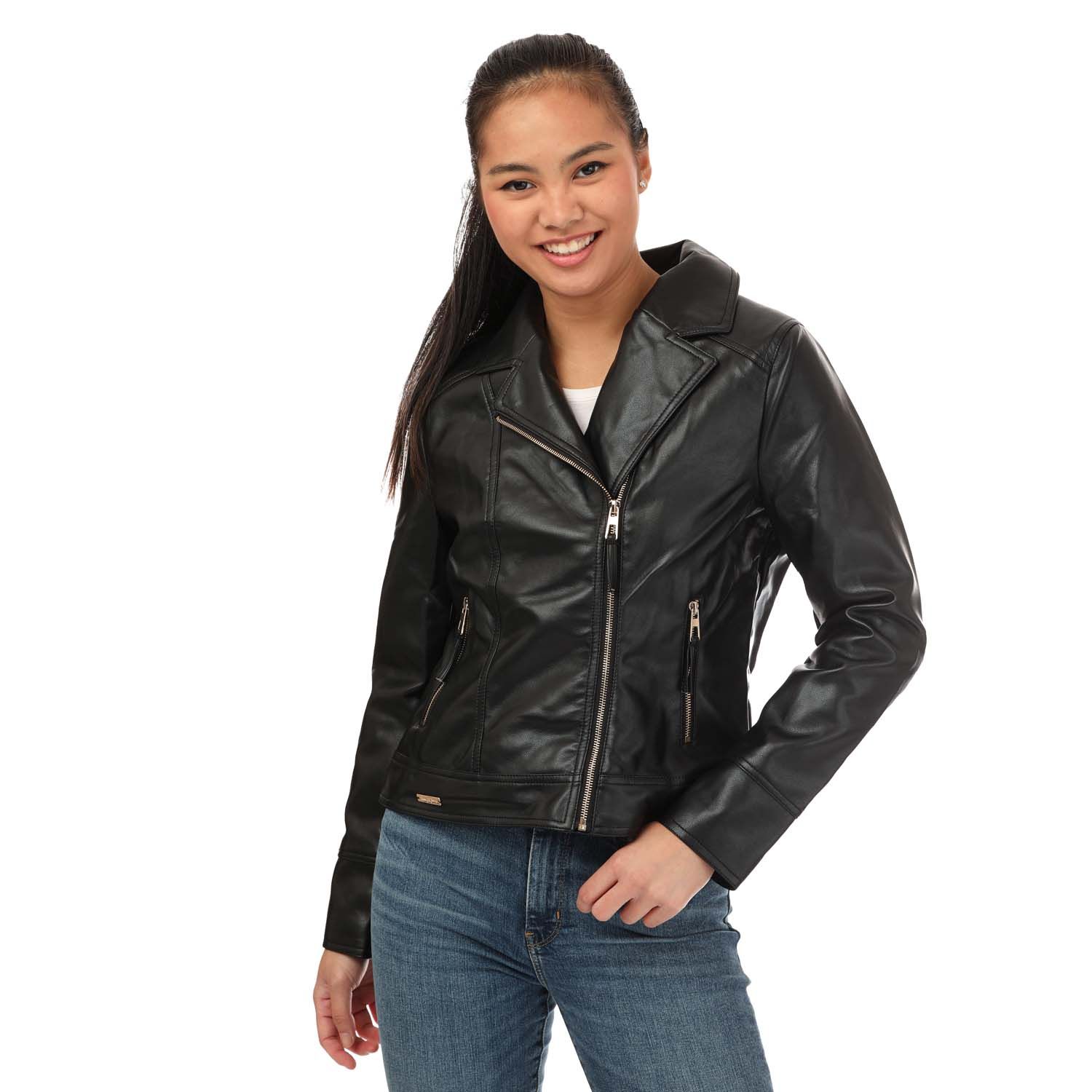 Womens Roxanne Faux Leather Jacket