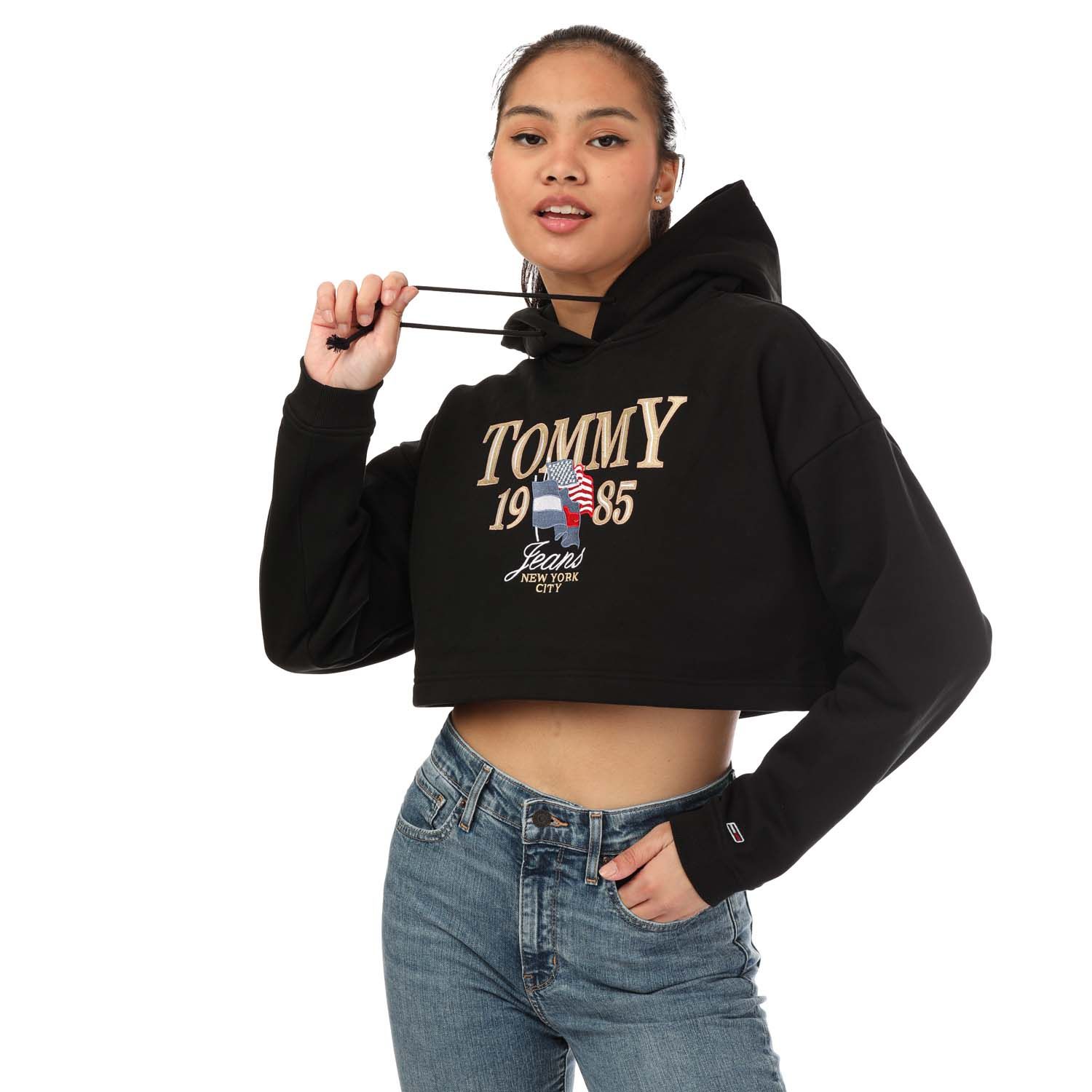 Womens Luxe 3 Cropped Hoody