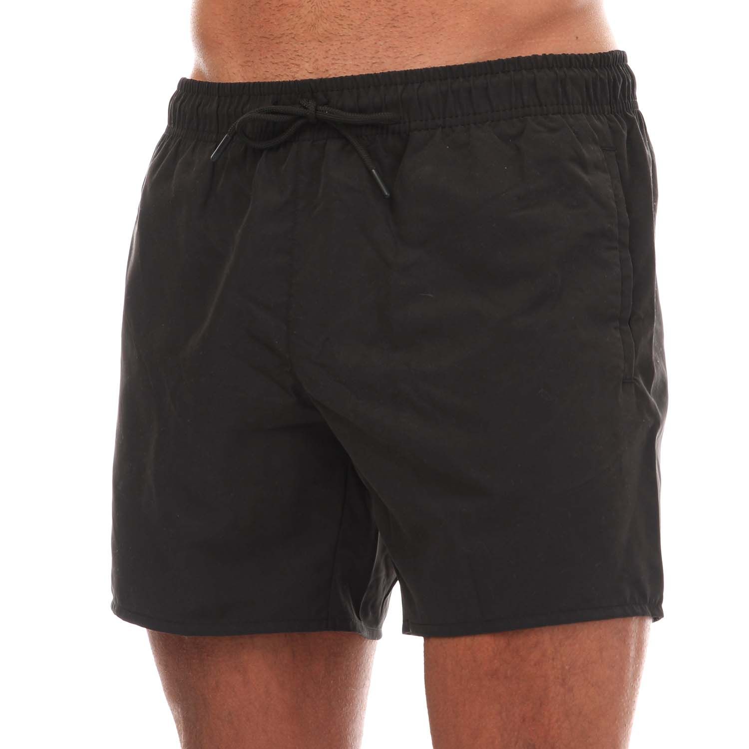 black blue Lacoste Mens Light Quick-Dry Swimshorts - Get The Label
