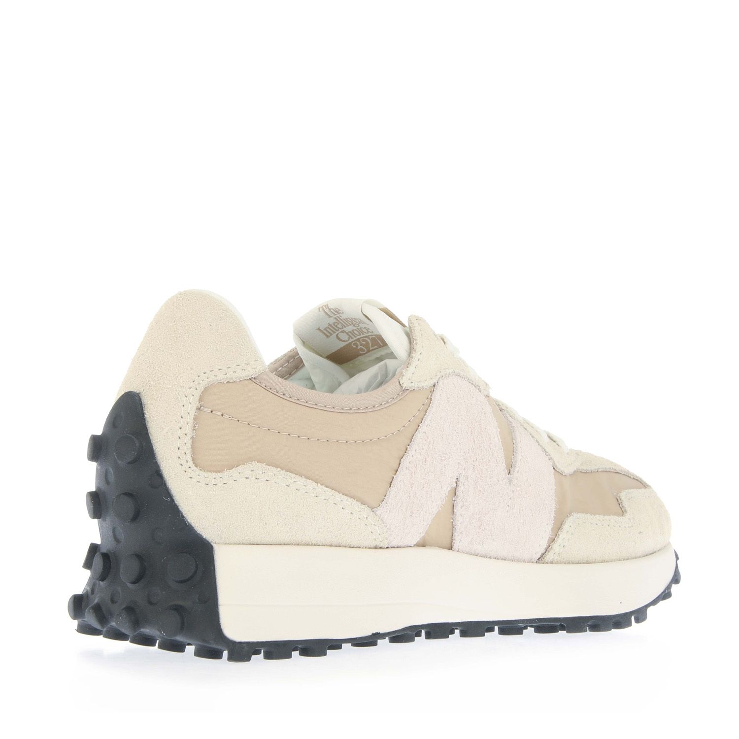 Beige New Balance Womens 327 Trainers - Get The Label