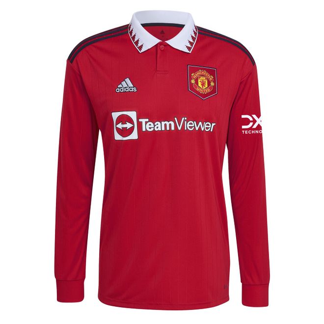 Mens Manchester United Fc Home Long Sleeve Shirt 2022 2023