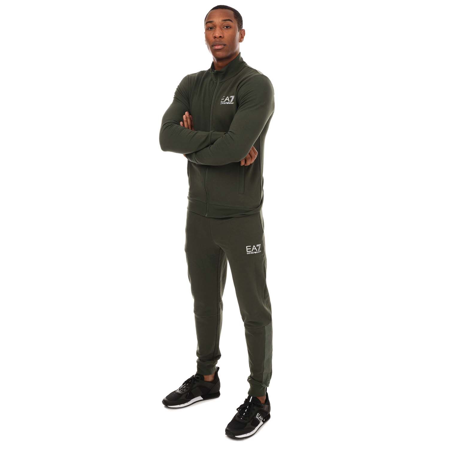 Mens Recycled Cotton-Blend 7 Lines Tracksuit