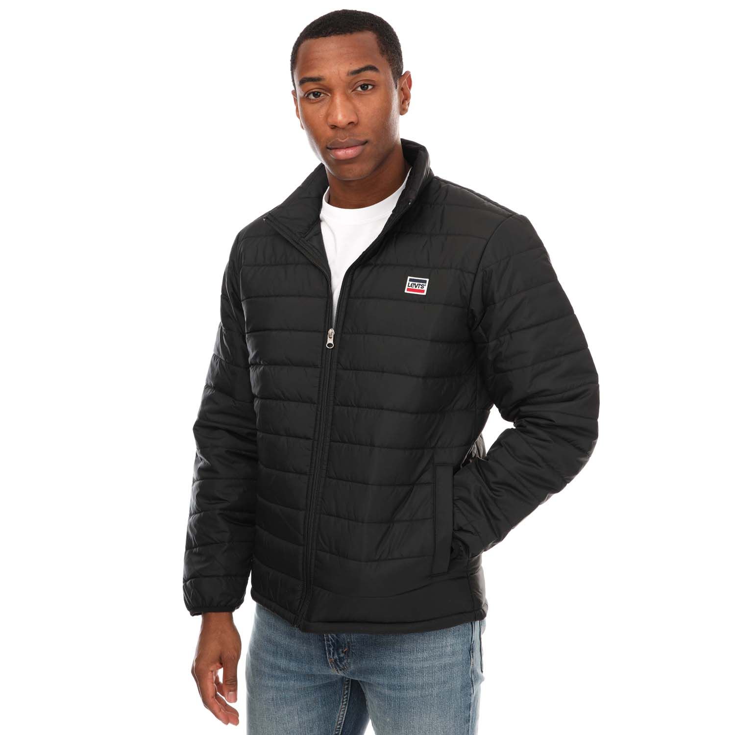 Black Levis Mens Richmond Packable Jacket - Get The Label