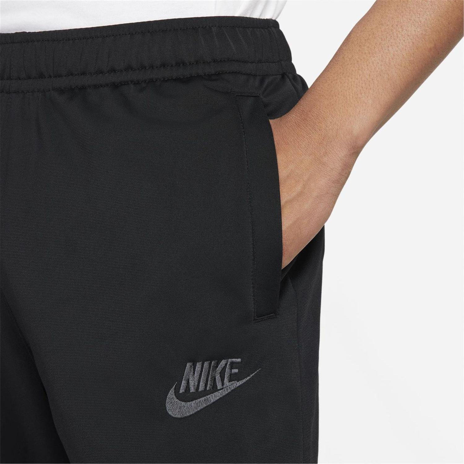 Black Nike Mens Poly Knit Basic Tracksuit - Get The Label