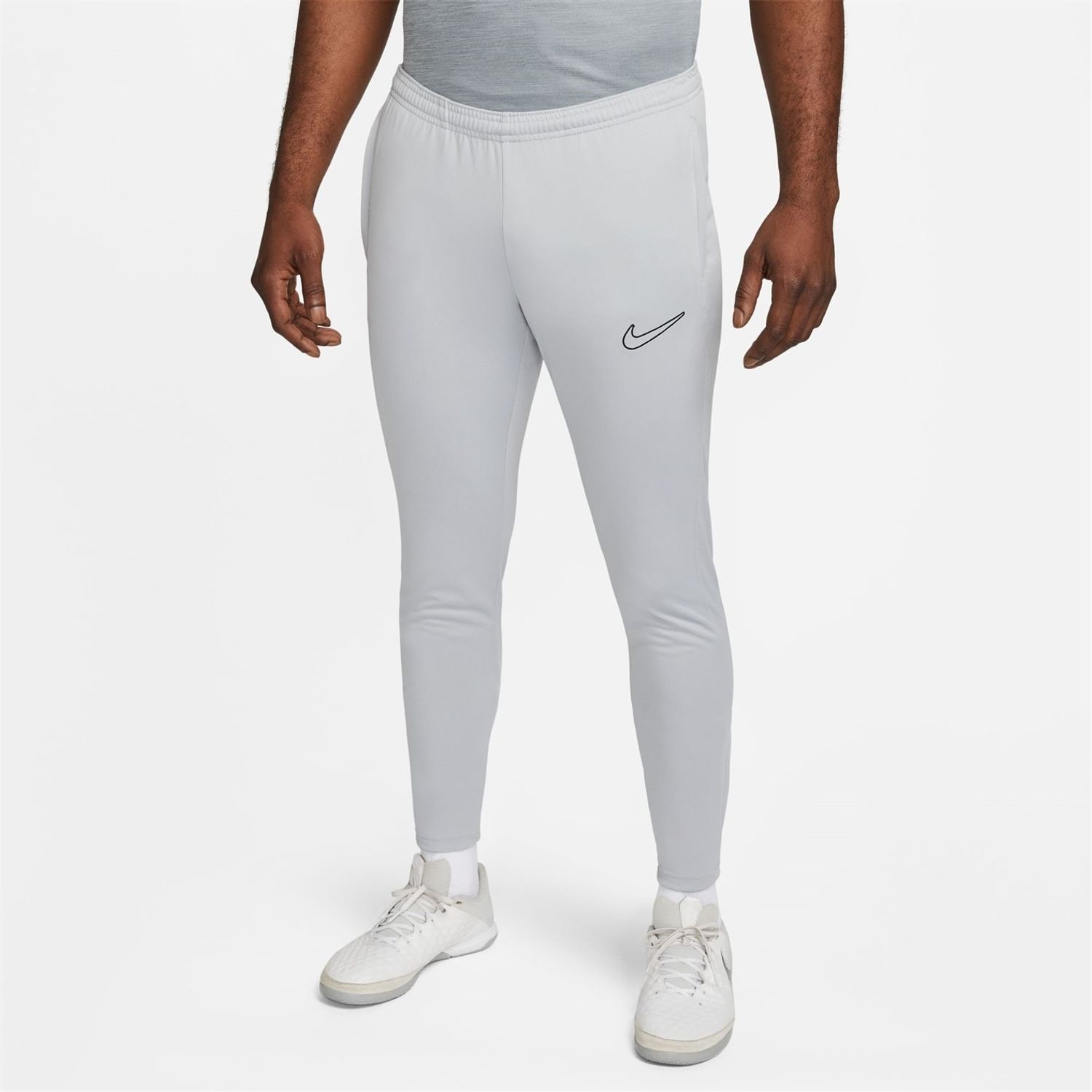 Grey Nike Mens Dri Fit Academy Zippered Football Pants - Get The Label