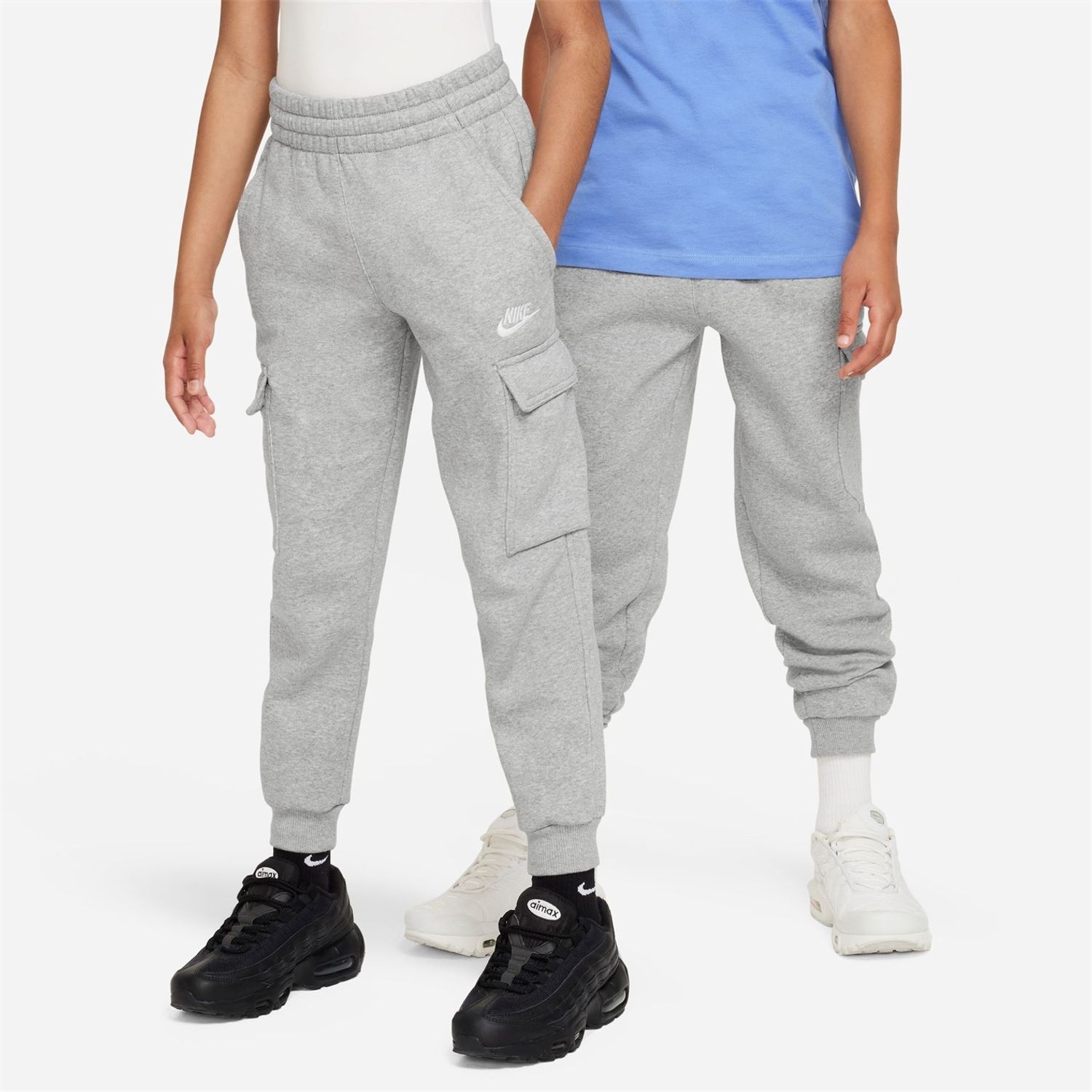 Grey Nike Sportswear Club Fleece Big Kids Cargo Pants - Get The Label