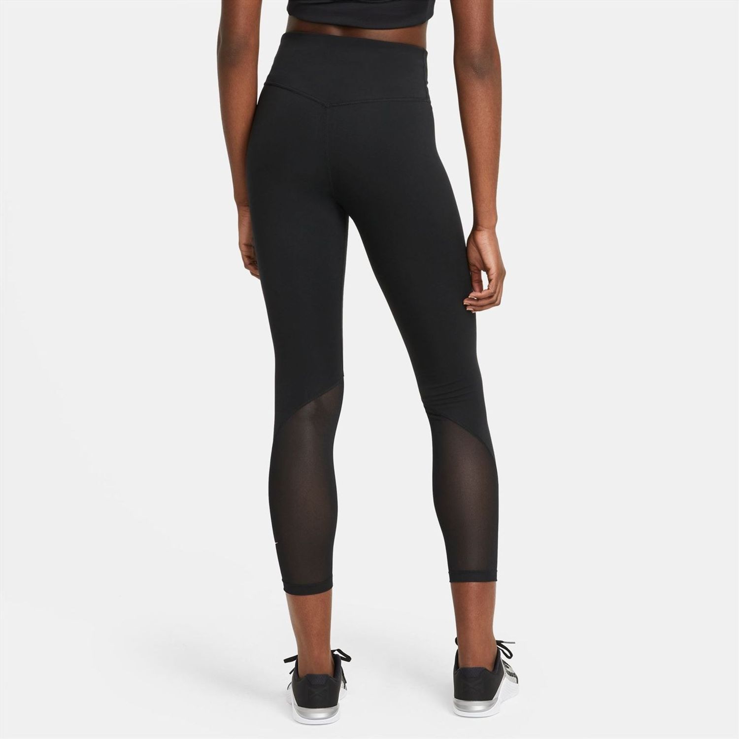 Black Nike Womens One Mid Rise 7 8 Leggings - Get The Label