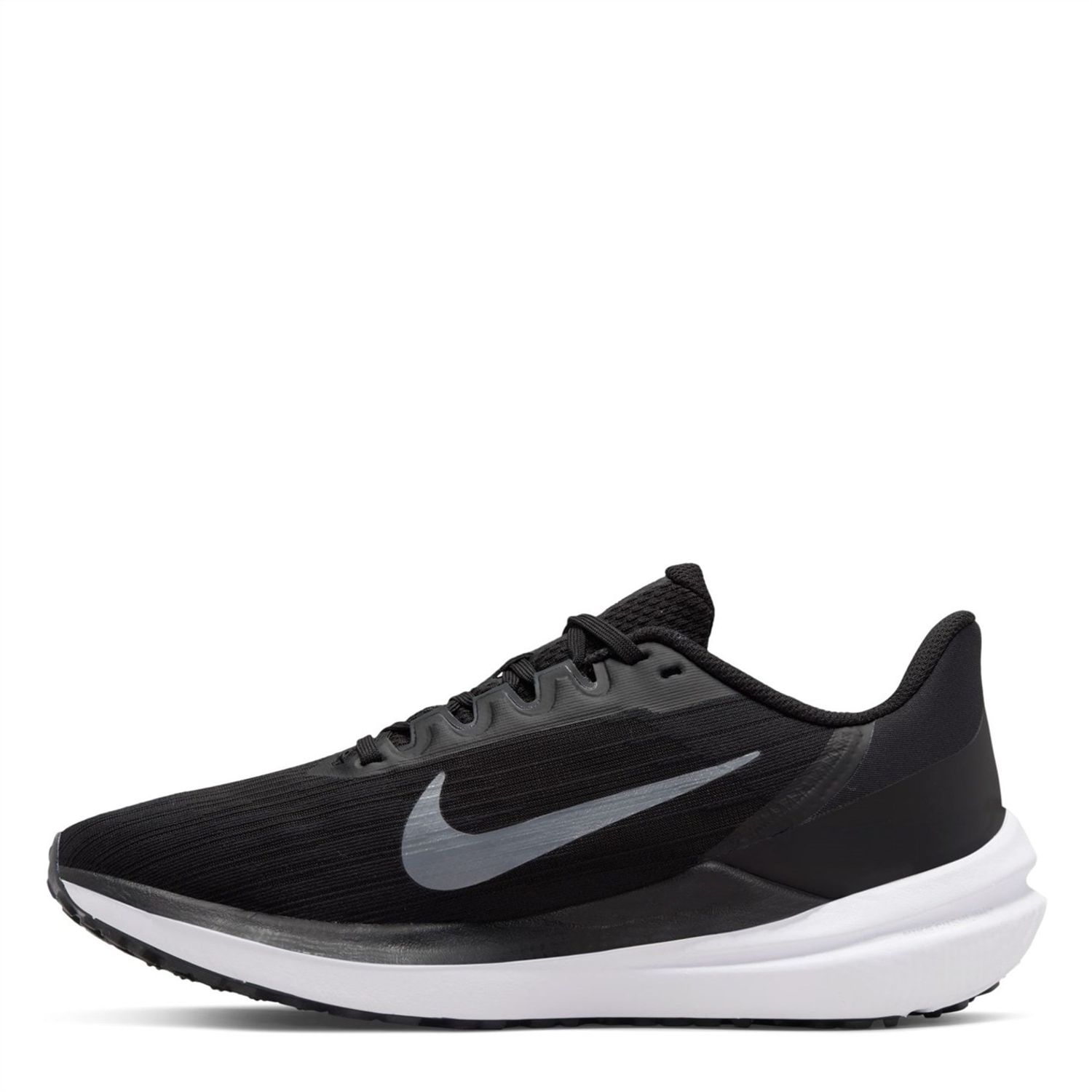 Black Nike Womens Air Winflo 9 Road Running Shoes - Get The Label