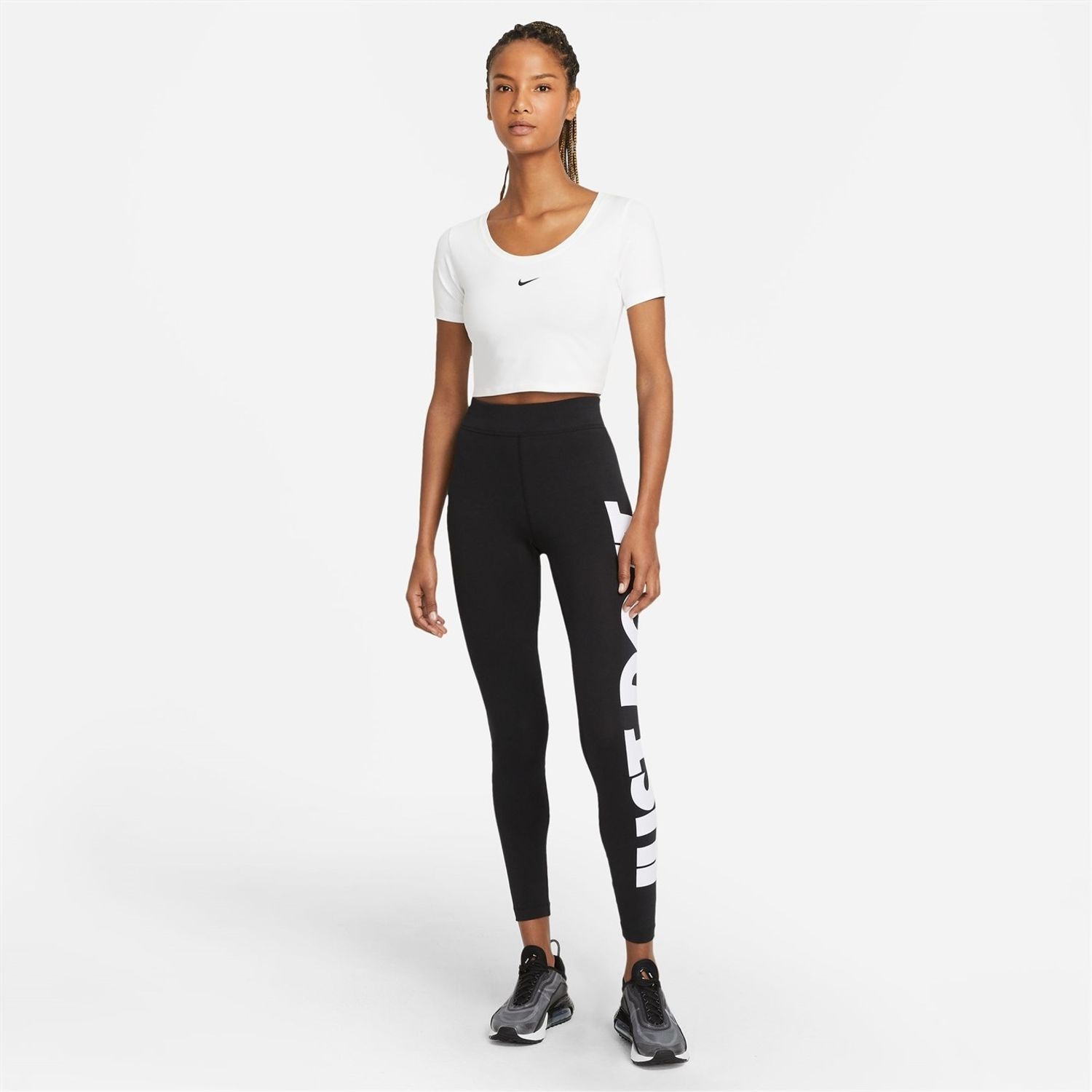 Black Nike Womens Sportswear Essential High Rise Leggings - Get The Label