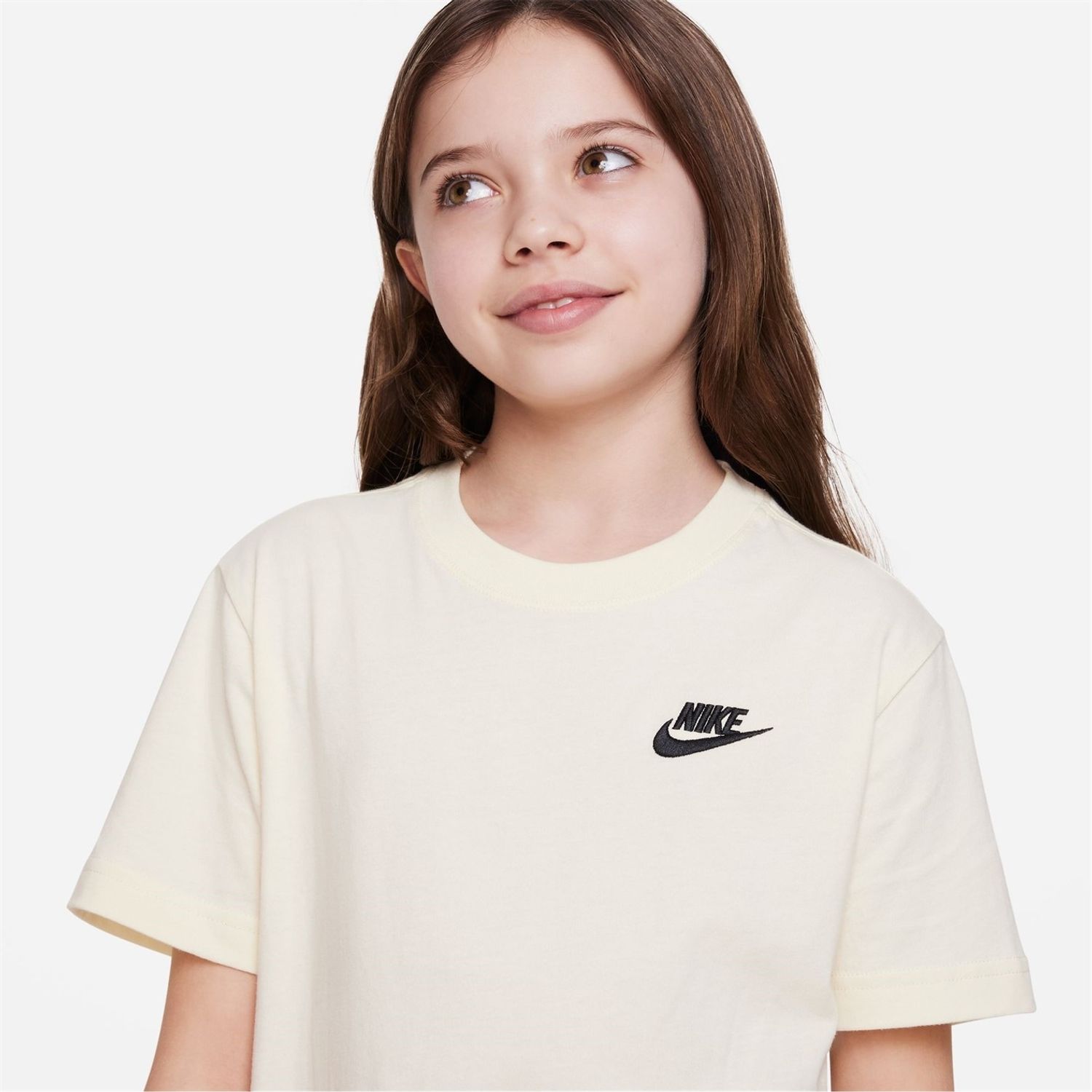 Cream Nike Sportswear Big Kids (girls) T-Shirt - Get The Label