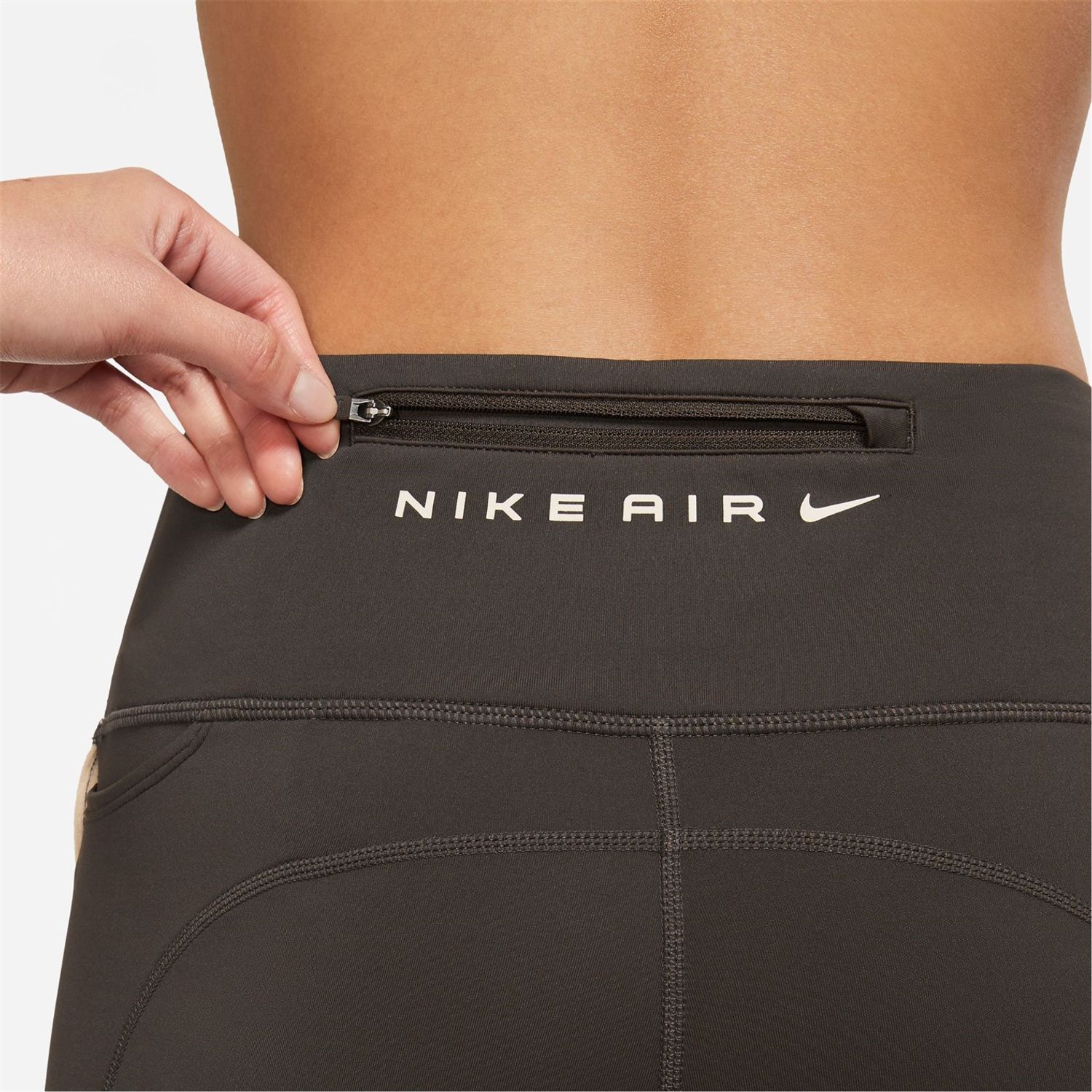 Brown Nike Womens Air Fast Mid Rise 7 8 Length Running Leggings - Get The  Label
