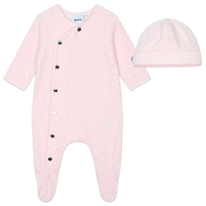 ALL IN ONE BABYGROW AND HAT SET BABIES