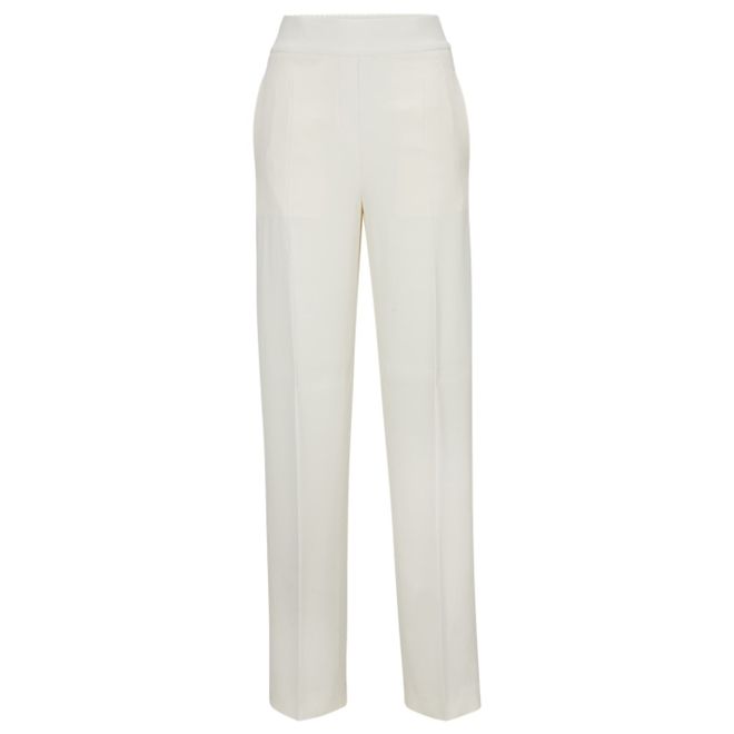 RELAXED-FIT HIGH-WAISTED TROUSERS WITH WIDE LEG