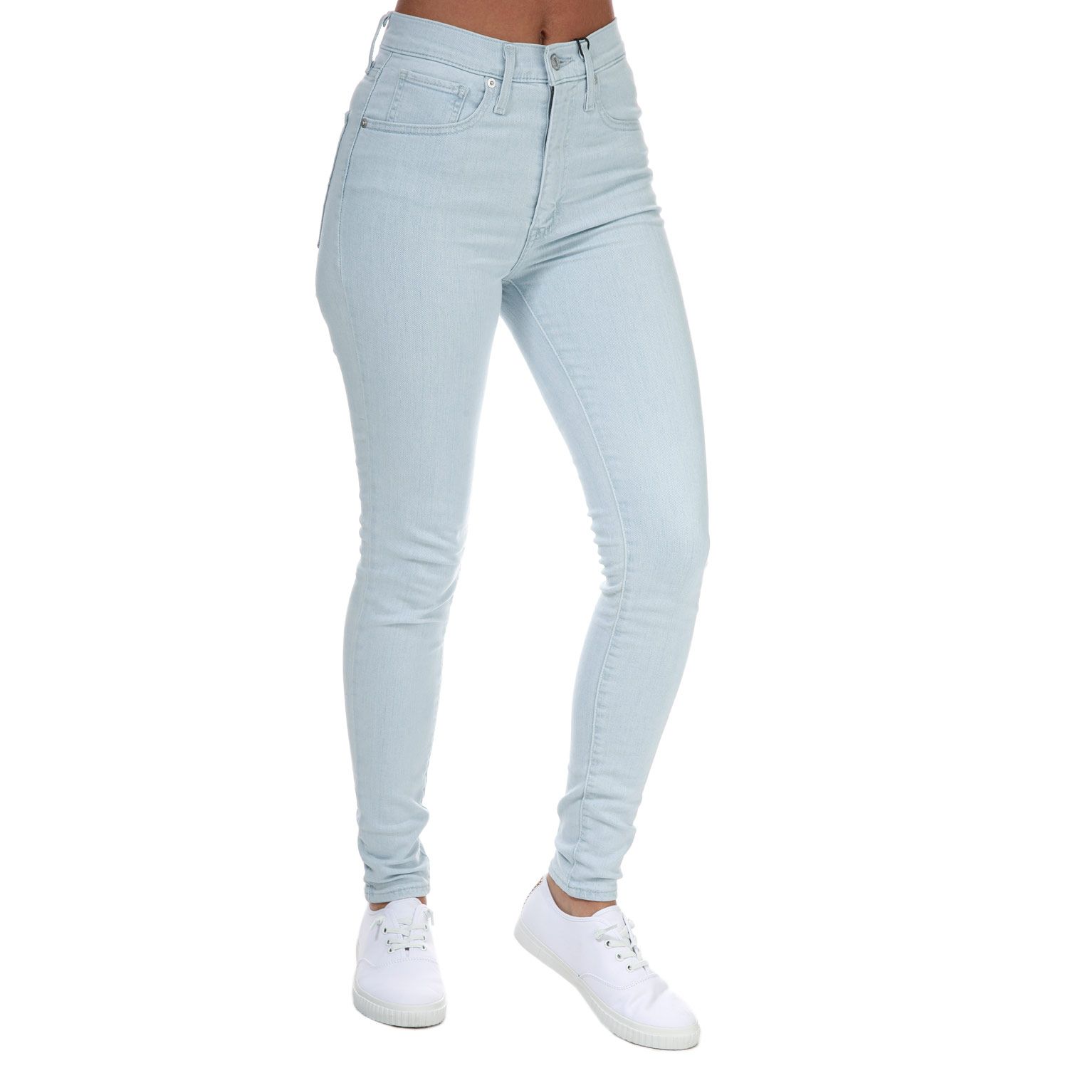 Light Blue Levis Womens Mile High Super Skinny Jeans - Get The Label