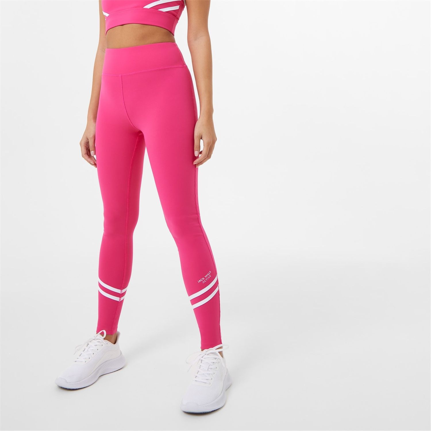 Multi Jack Wills Active Stripe High Waisted Leggings - Get The Label