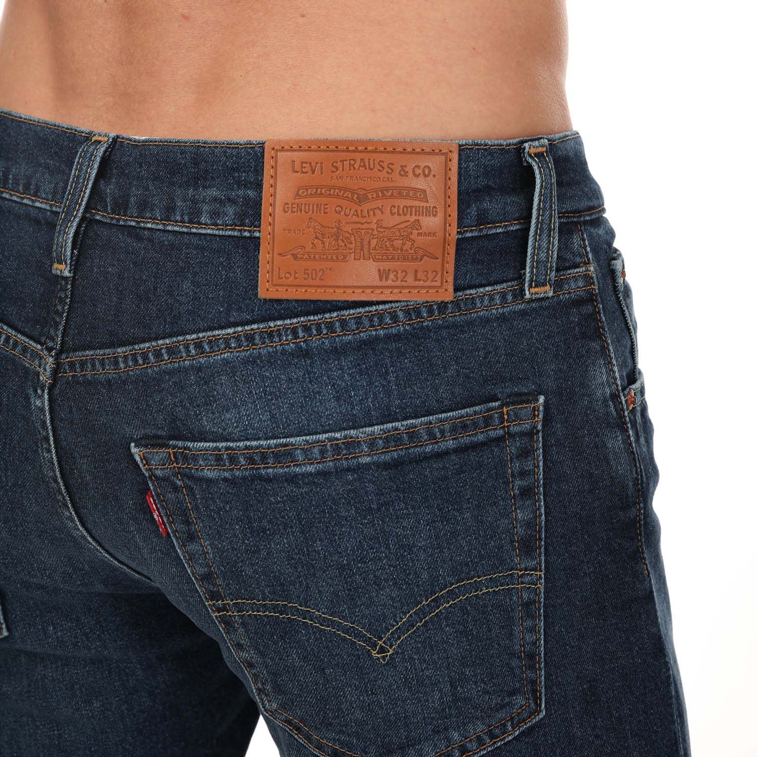 Denim Levis Mens 502 Tapered Jeans - Get The Label