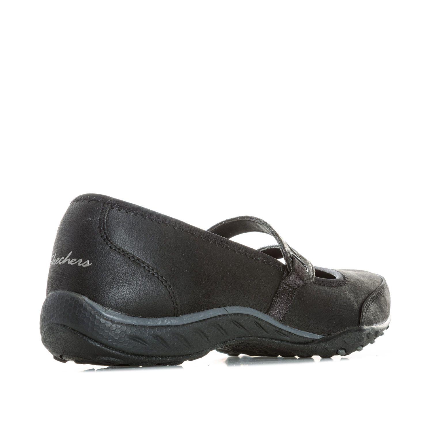Black Skechers Womens Relaxed Fit Breathe Shoes Get The Label