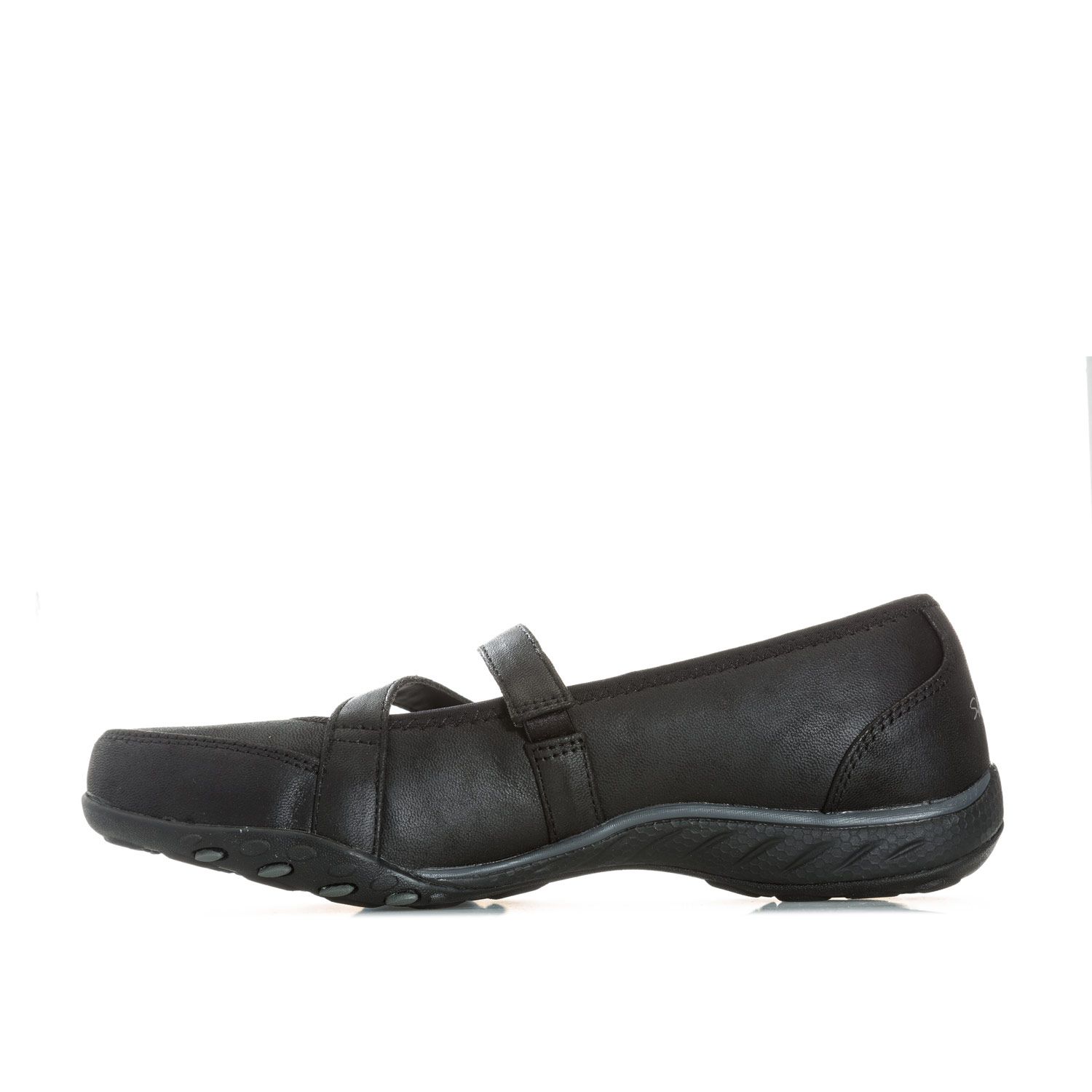 Black Skechers Womens Relaxed Fit Breathe Shoes Get The Label