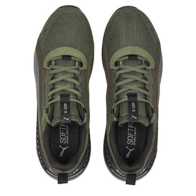 Green Puma Mens X Cell Uprise Running Shoes - Get The Label