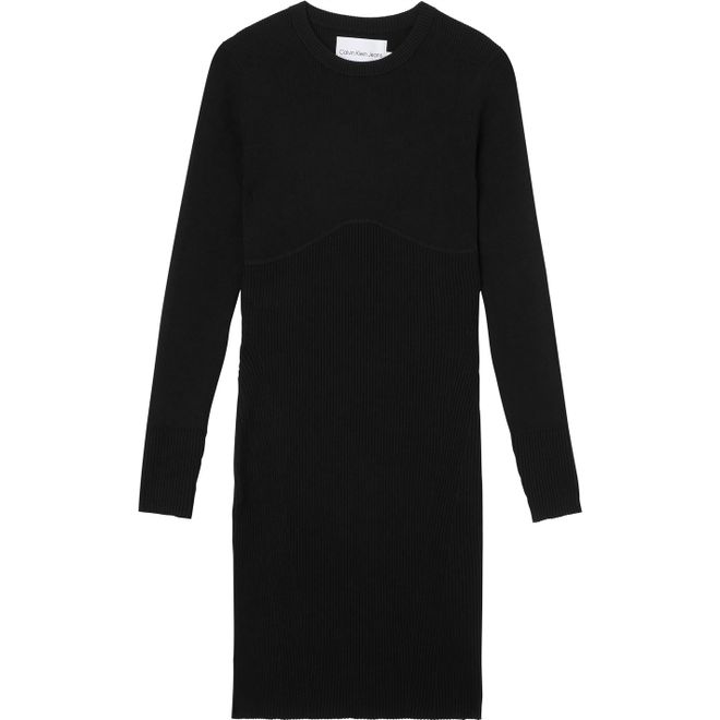 Knitted Sleeves Dress