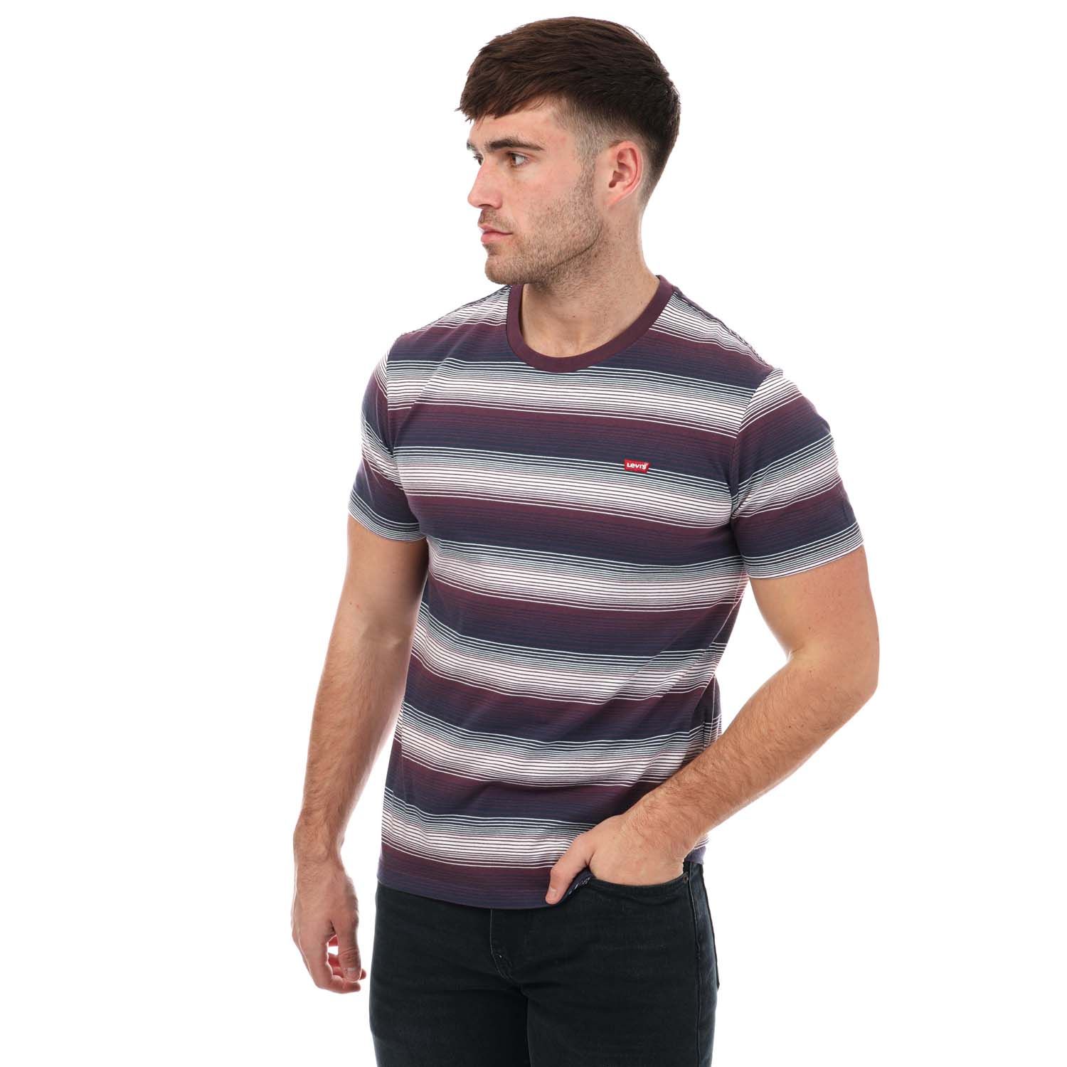 Mens Original Striped Housemark T-Shirt