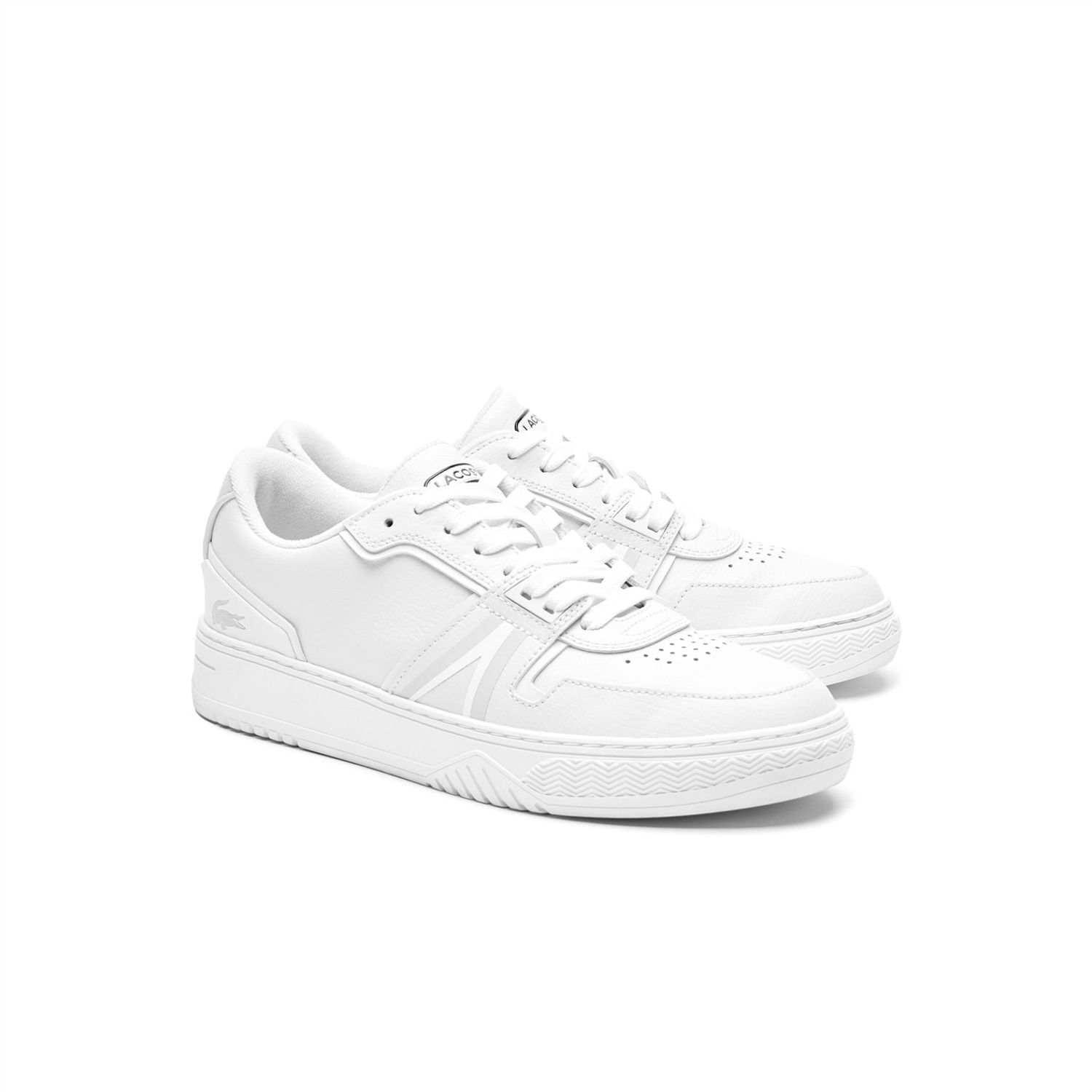White Lacoste Trainers - Get The Label