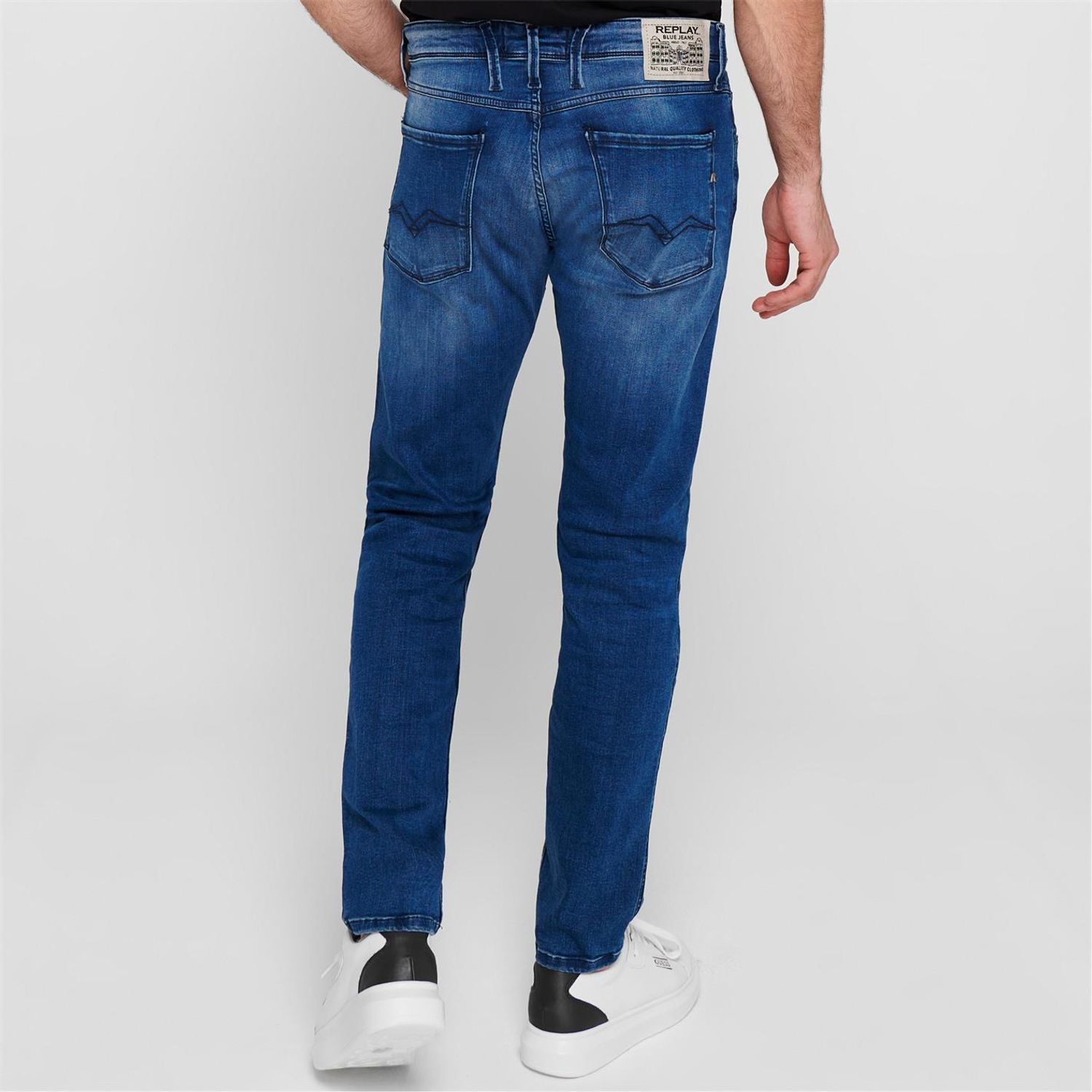 Blue Replay Anbass Slim Jeans - Get The Label