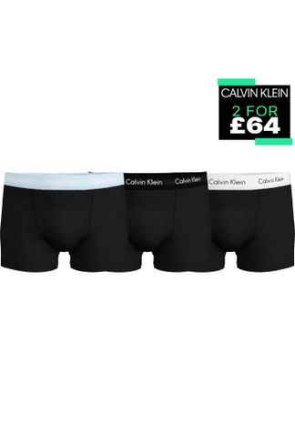 Black Calvin Klein Pack Cotton Stretch Boxer Shorts - Get The Label