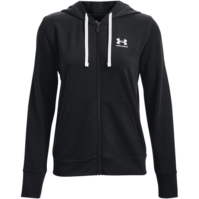 Womens Armour Rival Terry Full Zip Hoodie