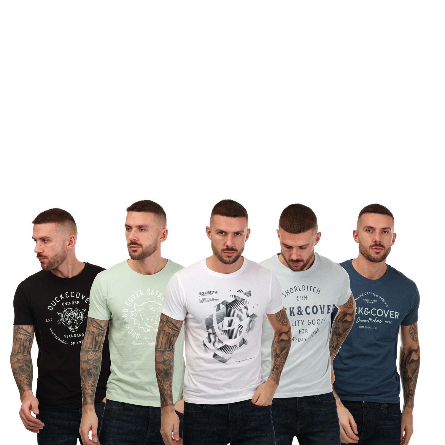 Mens Ventwell 5 Pack T-Shirts