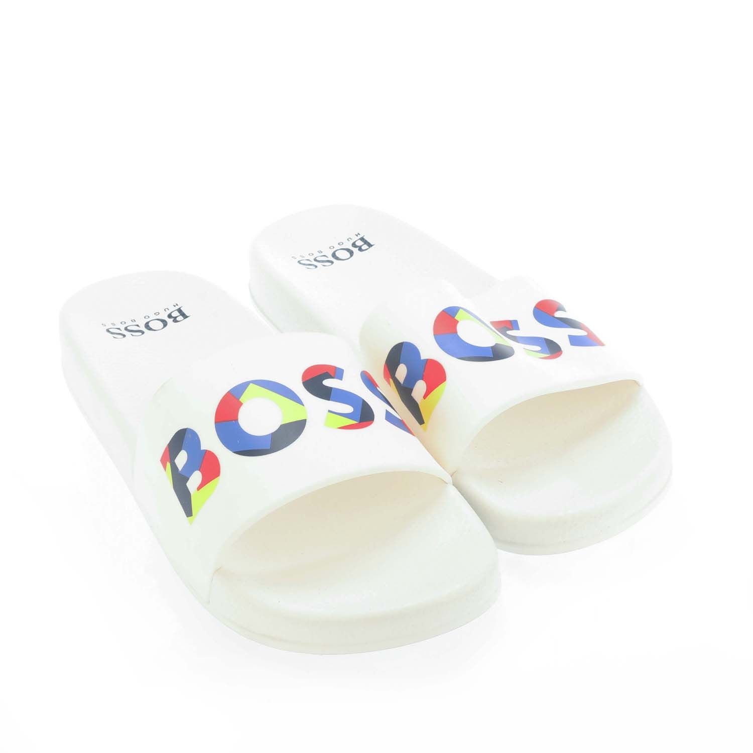 Boys Multicoloured Logo Slide Sandals
