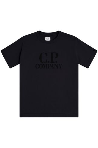 Black C.P. Company Boys Goggle Logo T-Shirt - Get The Label