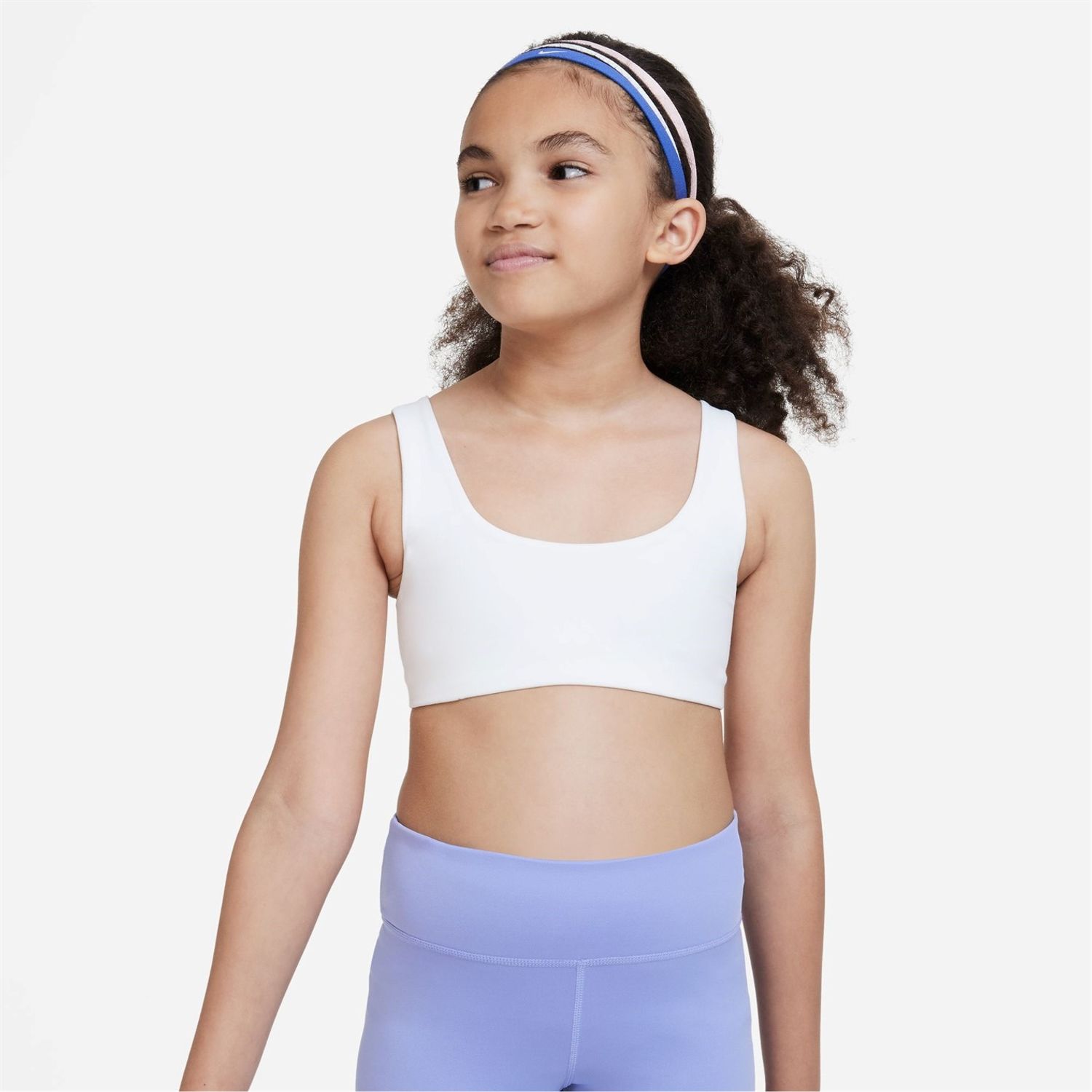 White Nike Dri Fit Alate All U Big Kids (girls) Sports Bra - Get The Label