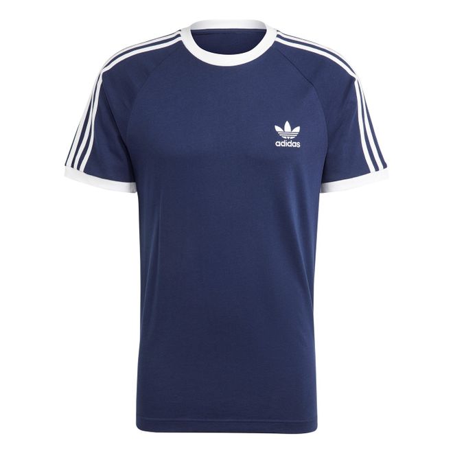 Blue adidas Originals 3 Stripes T-Shirt - Get The Label