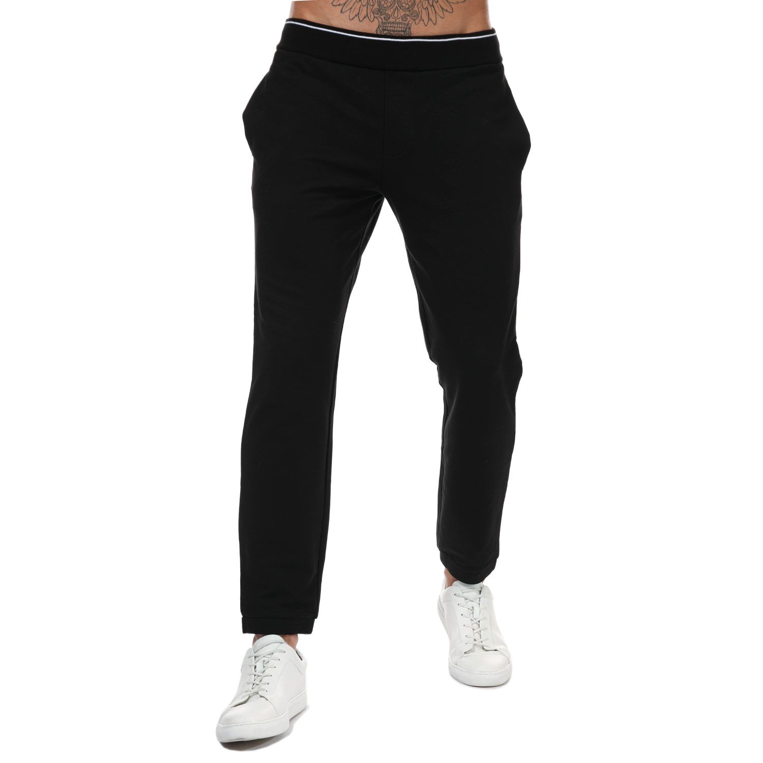 Black Armani Exchange Mens Logo Jog Pants - Get The Label