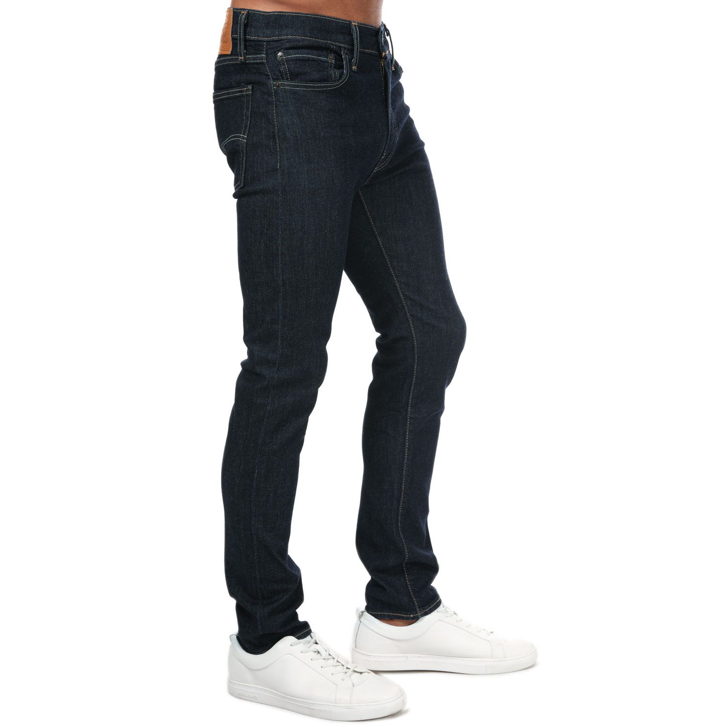 Dark Blue Levis Mens 510 Skinny Fit Cleaner Jeans - Get The Label