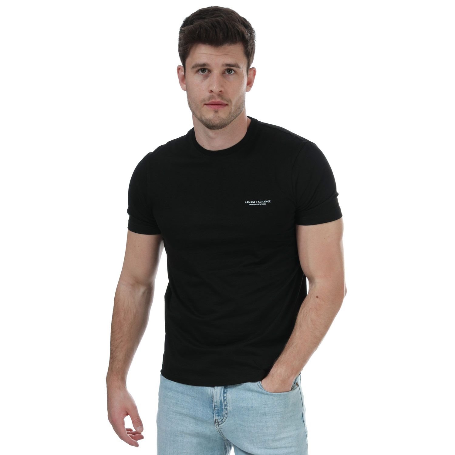 Armani Exchange Black Crewneck T-Shirt
