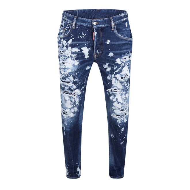 Distressed Dark Wash Roadie Jeans