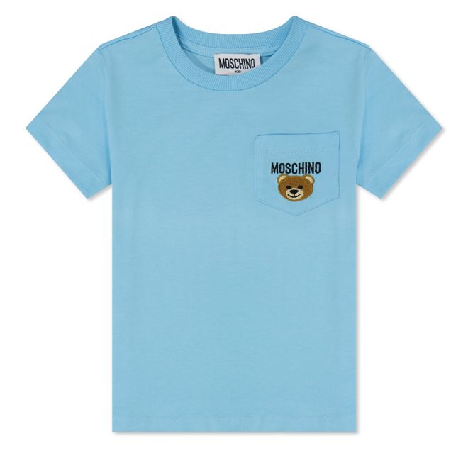 Juniors Embroidered Toy Bear T-Shirt