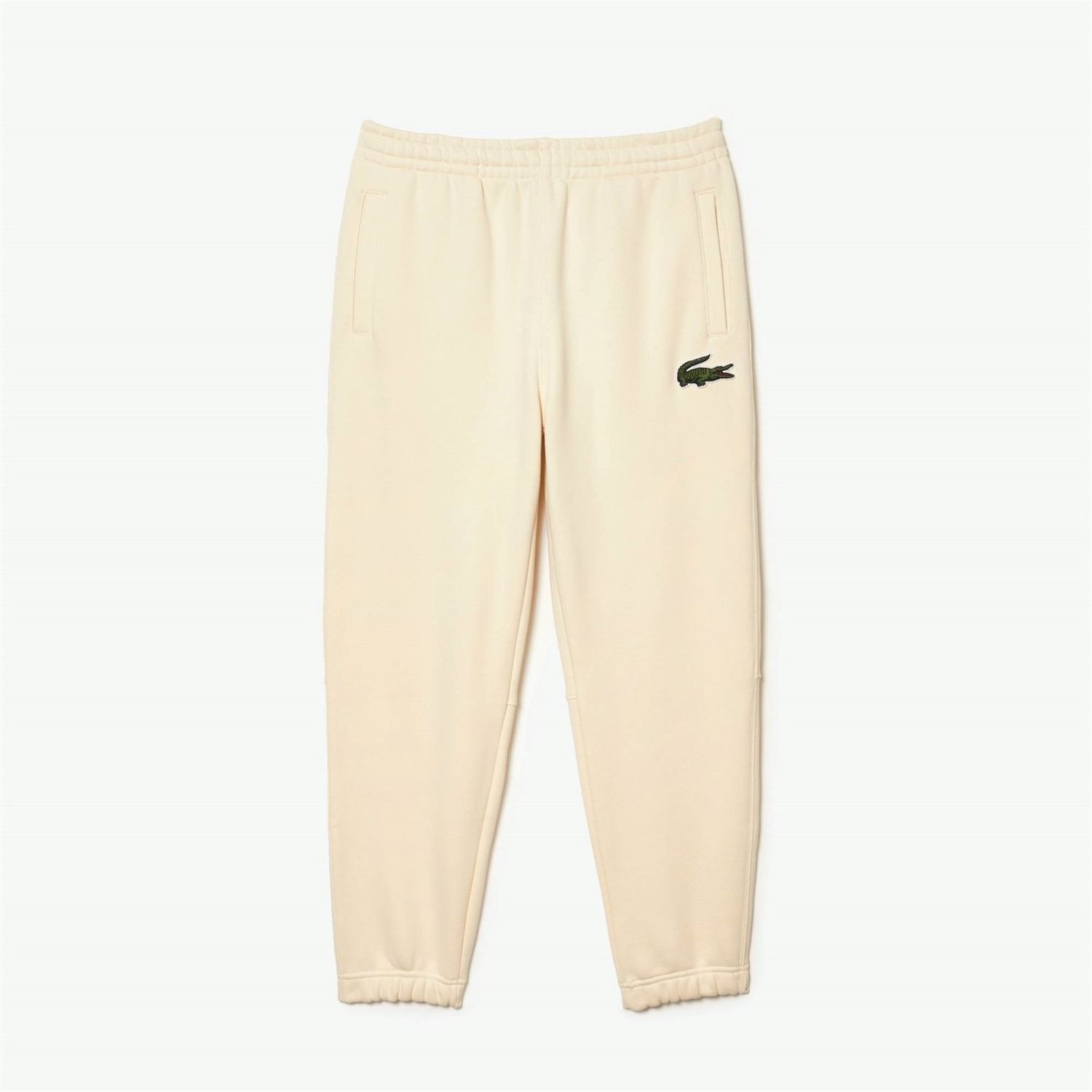 White Lacoste Jogging Bottoms - Get The Label