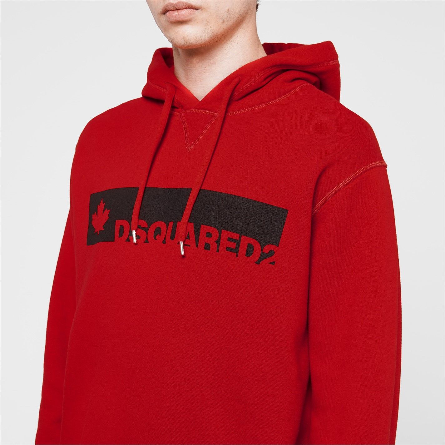 DSquared2 Cool Fit Hoodie in Red