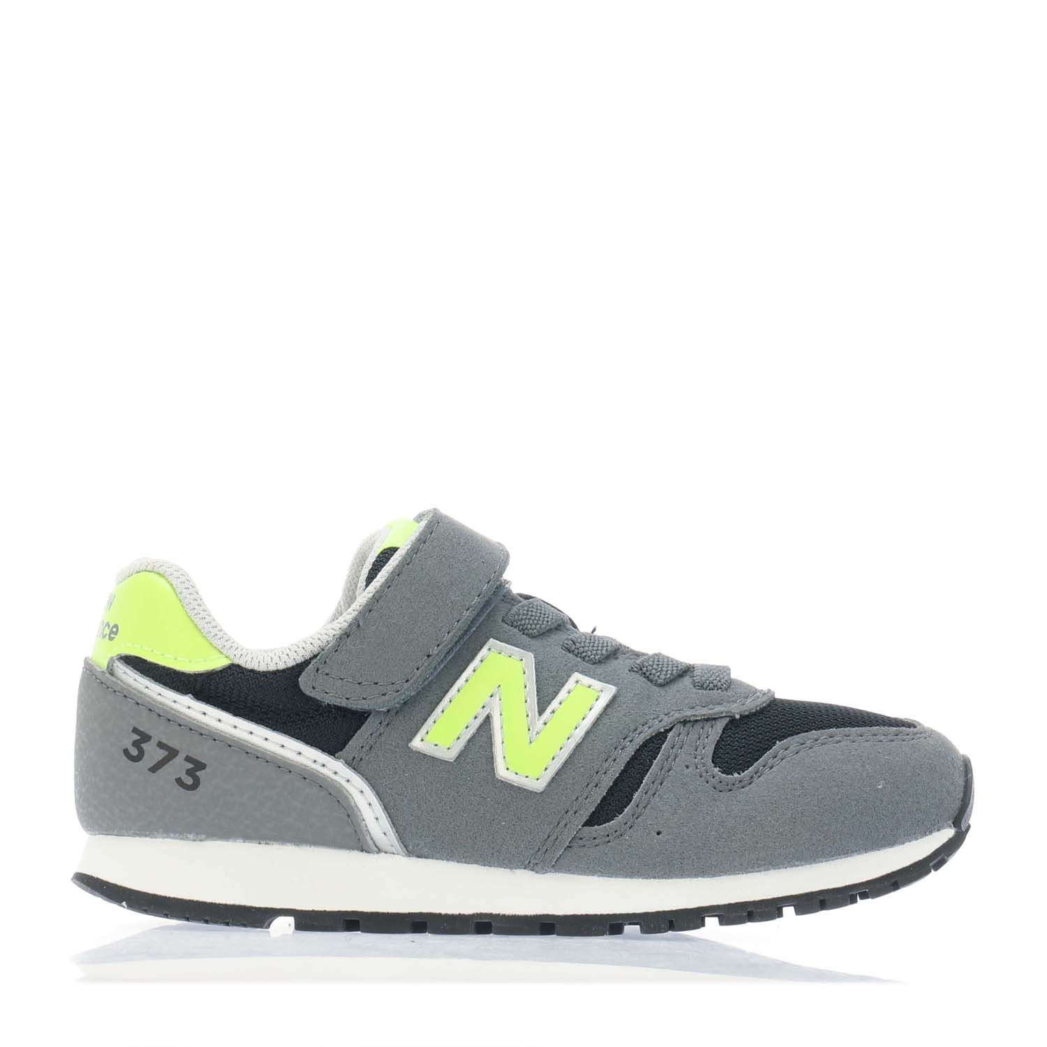 Boys 373 Bungee Lace with Top Strap Trainers