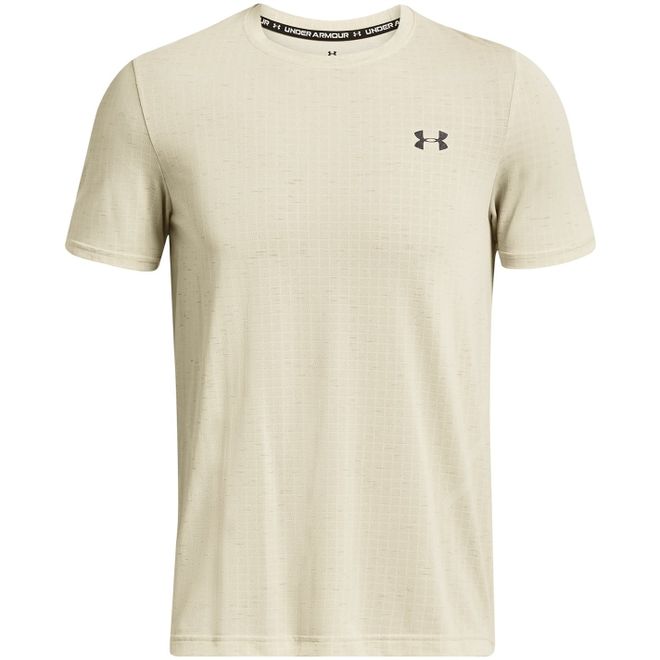 Men's Natural Seamless Grid Short Sleeve T-shirt