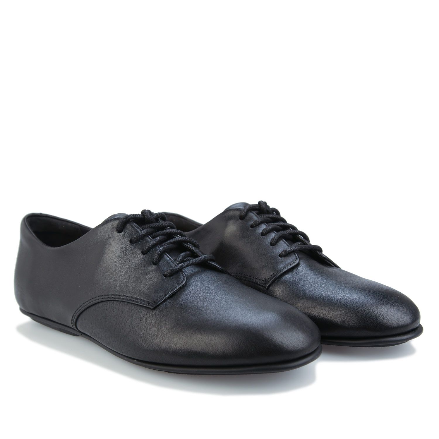 Womens Adeola Leather Lace Up Derby Shoes