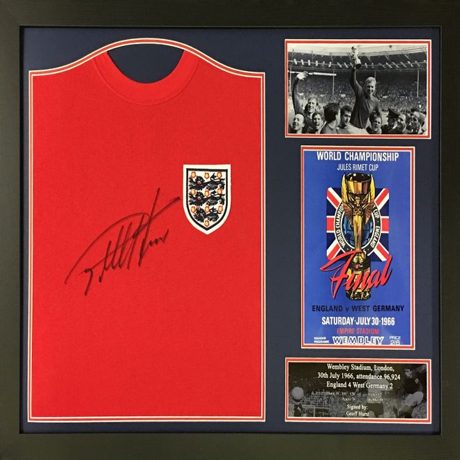 Geoff Hurst Signed 1966 England World Cup Shirt