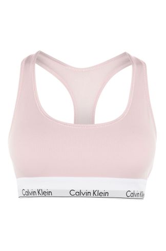 Red Calvin Klein Cotton Logo Bralette - Get The Label